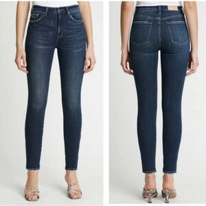 Pistola Denim Jeans High Rise Skinny Dark Wash 29